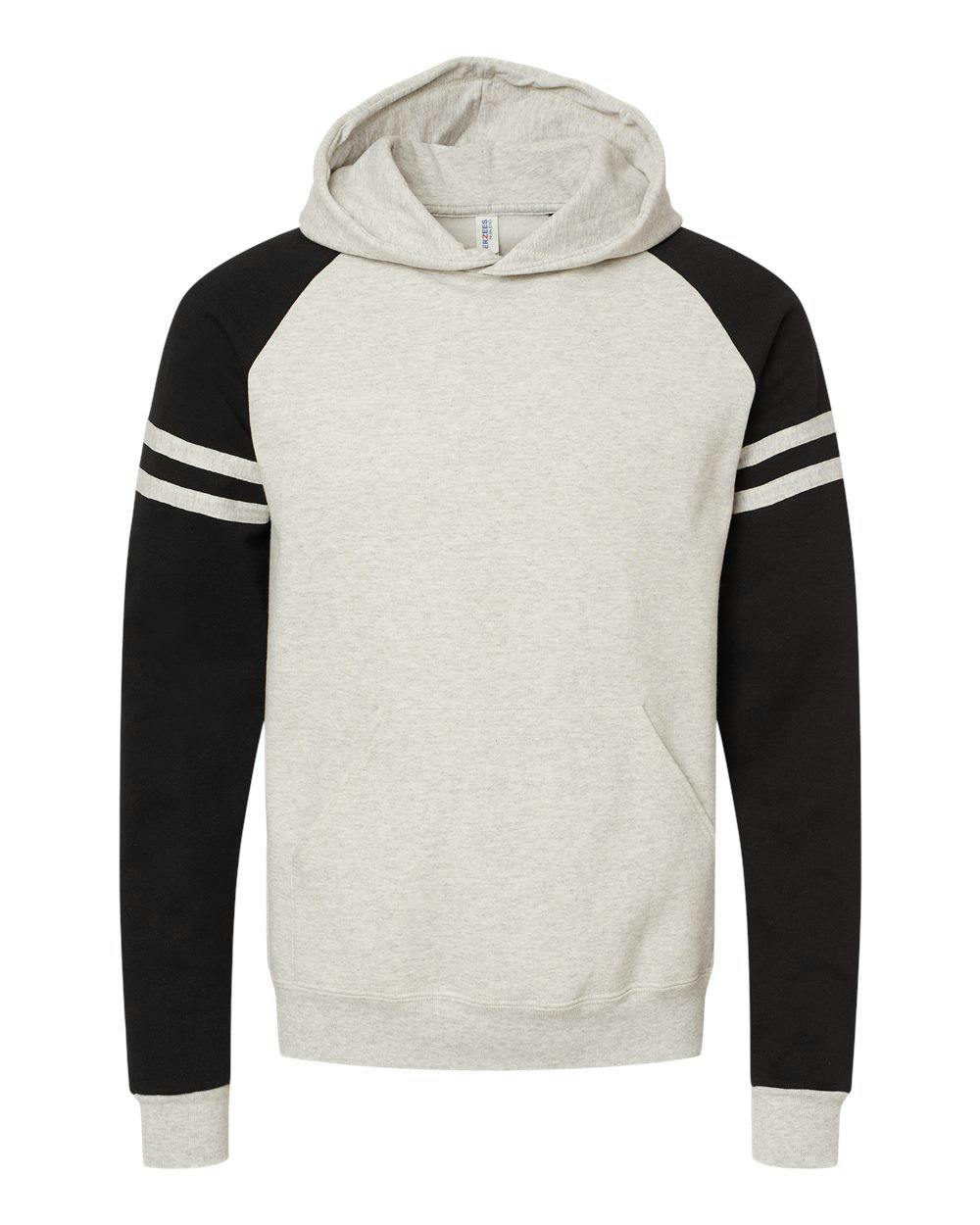 Nublend® Varsity Colorblocked Raglan Hooded Sweatshirt [97CR]