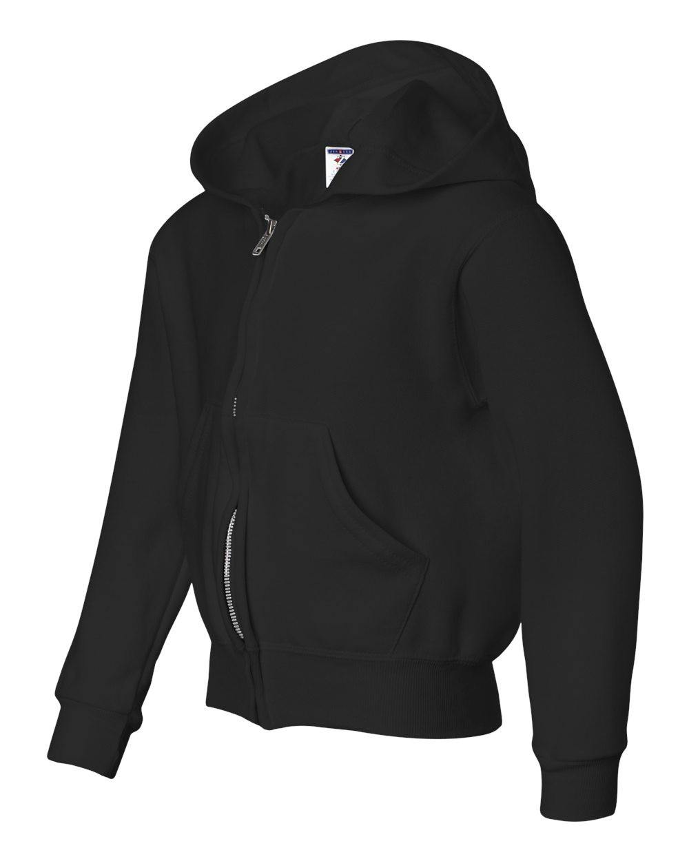 NuBlend® Youth Full-Zip Hooded Sweatshirt [993BR]