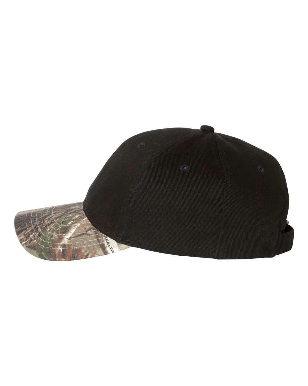 Solid Crown with Camo Visor Cap [LC25]