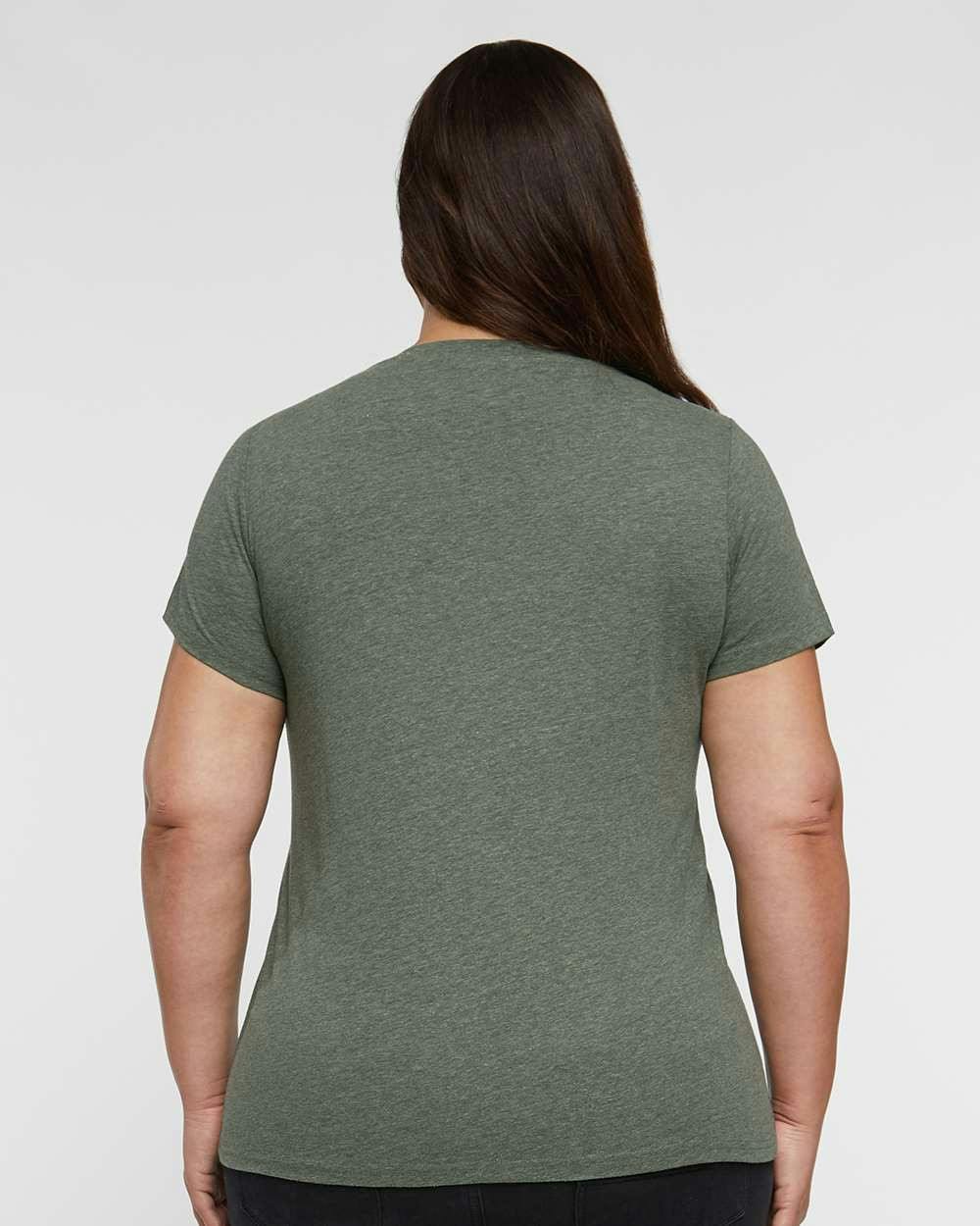 Curvy Collection Women's Fine Jersey V-Neck Tee [3817]