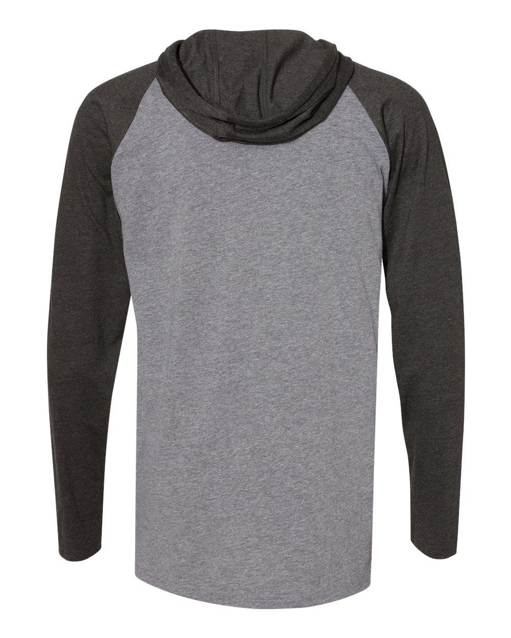 Fine Jersey Hooded Long Sleeve Raglan T-Shirt [6917]