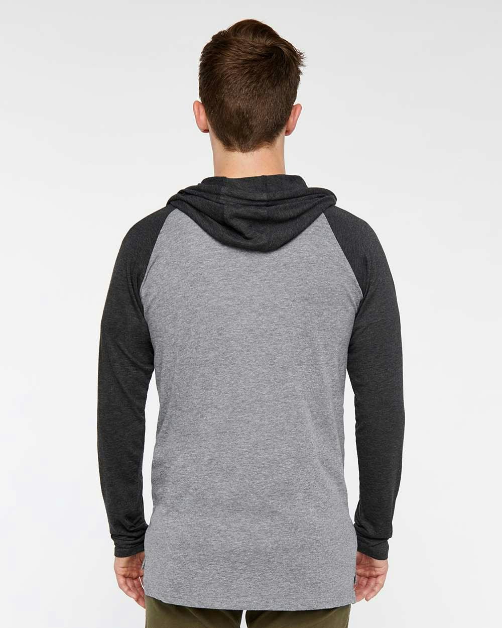 Fine Jersey Hooded Long Sleeve Raglan T-Shirt [6917]