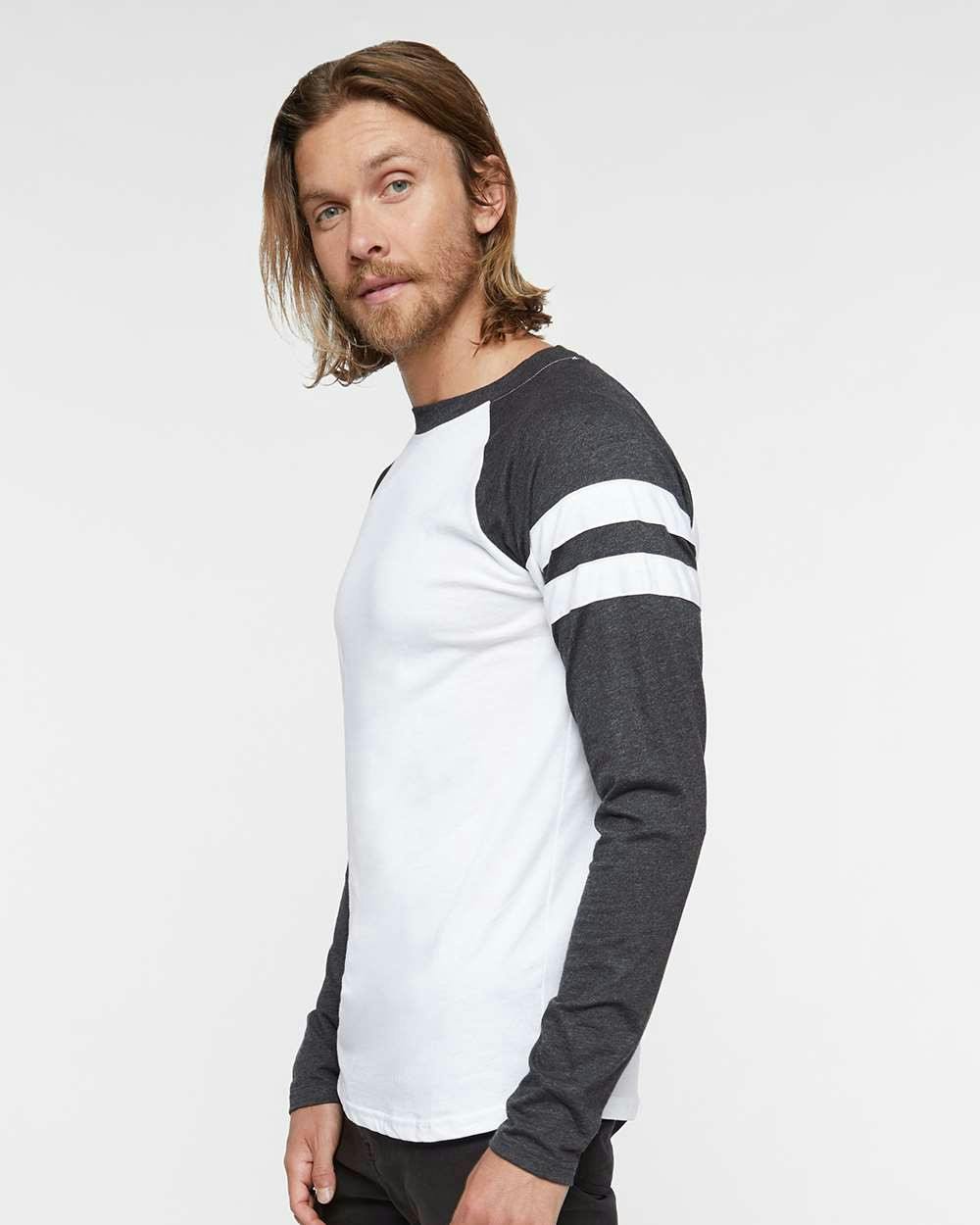 Fine Jersey Mash Up Long Sleeve Tee [6934]