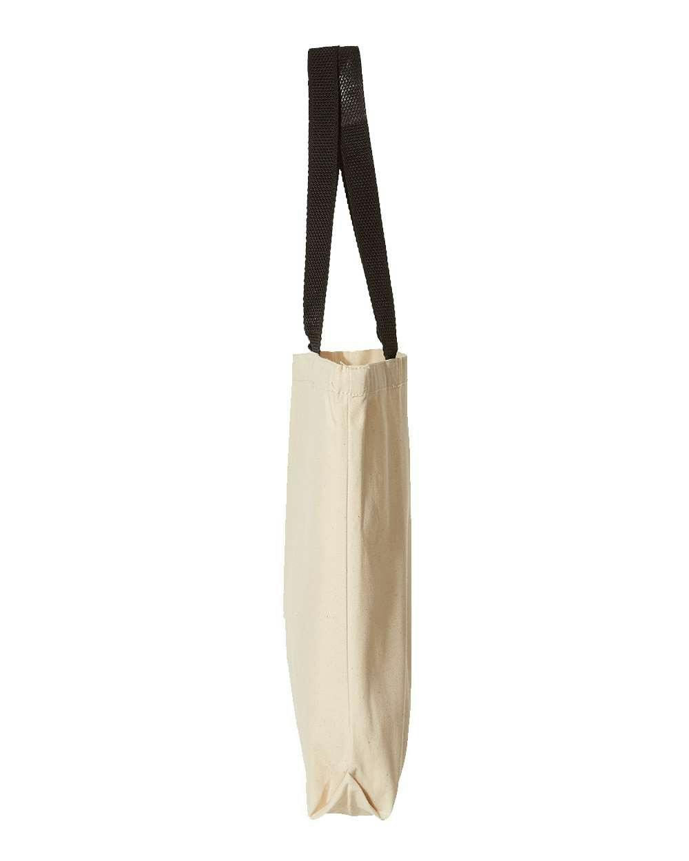 Natural Tote with Contrast-Color Handles [8868]