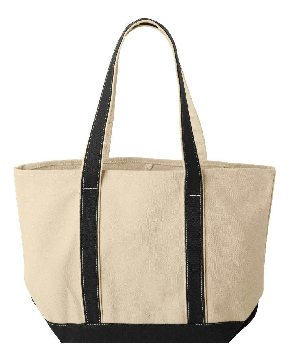 Windward Large Cotton Canvas Classic Resort Tote [8871]