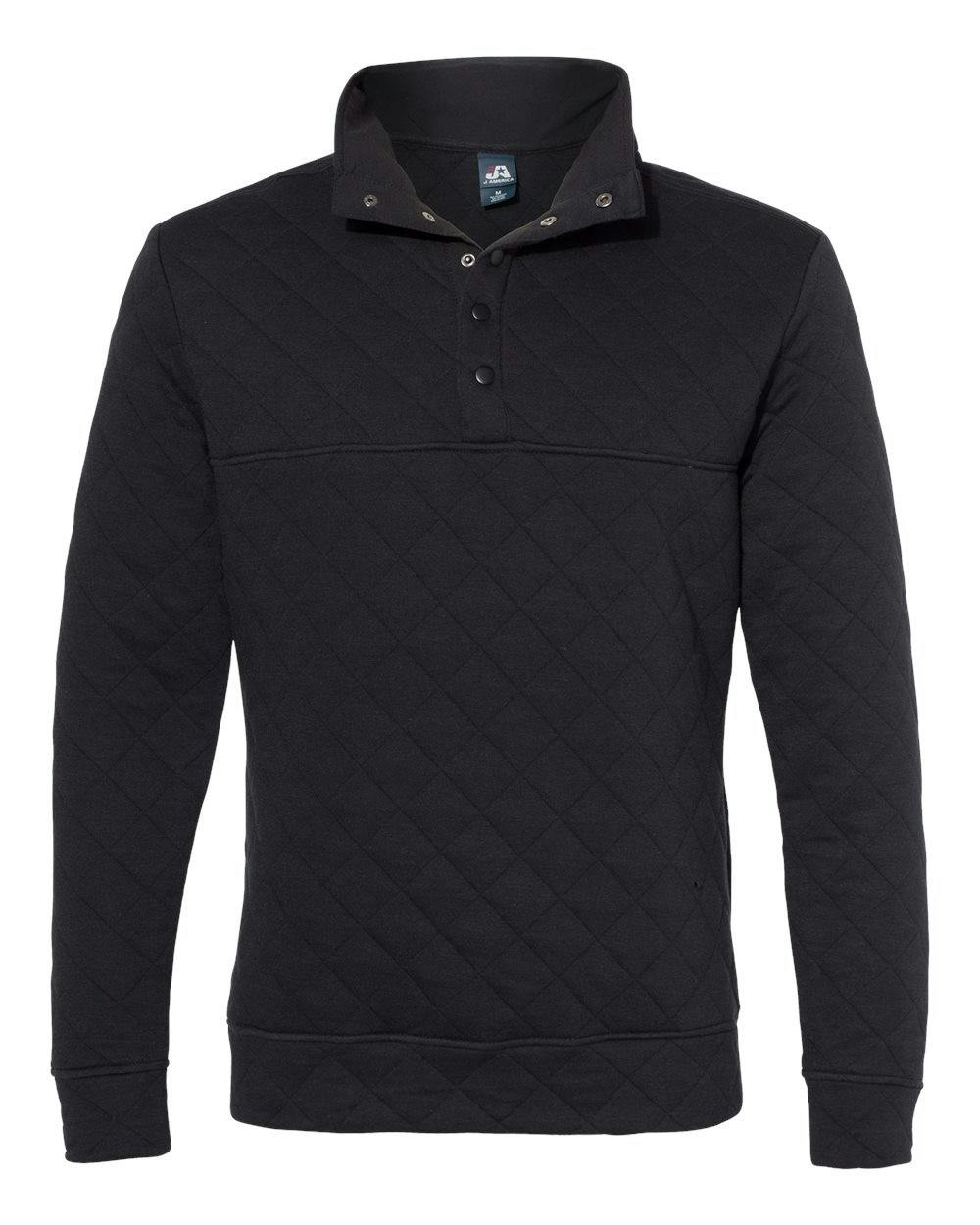 Quilted Snap Pullover [8890]