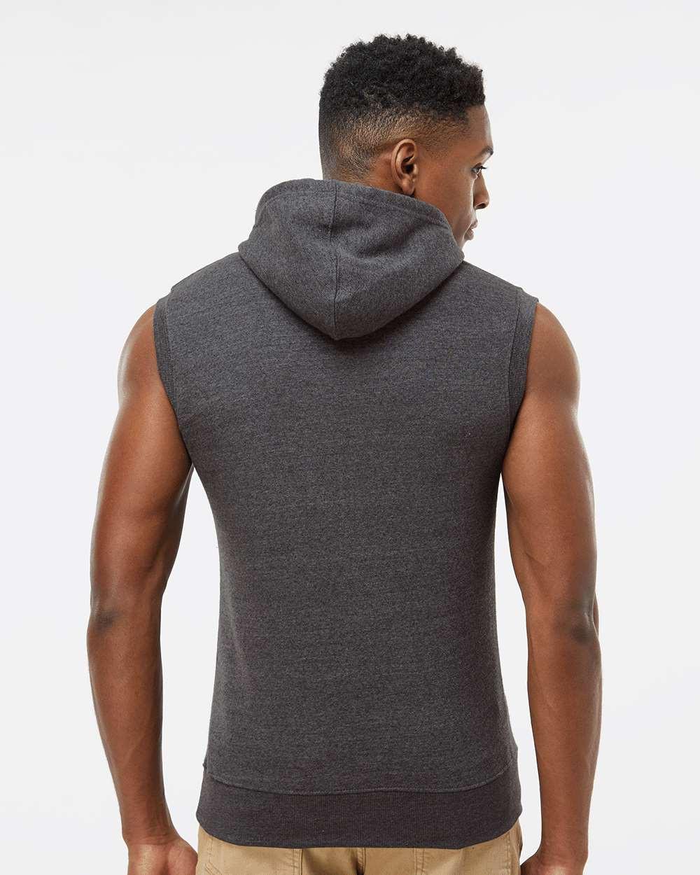 Triblend Sleeveless Hooded Sweatshirt [8877]