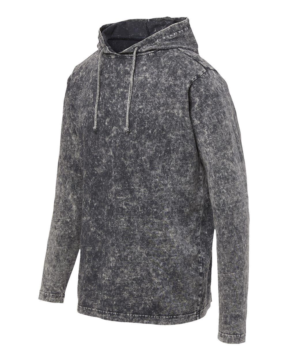 Loco Mineral Wash Hooded Long Sleeve T-Shirt [21456]