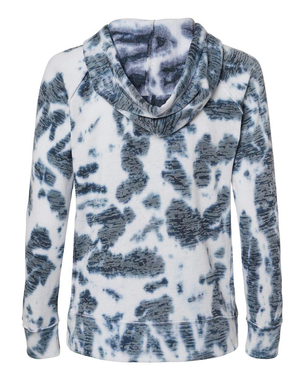 Women’s Courtney Burnout V-Notch Hooded Sweatshirt [W1162]