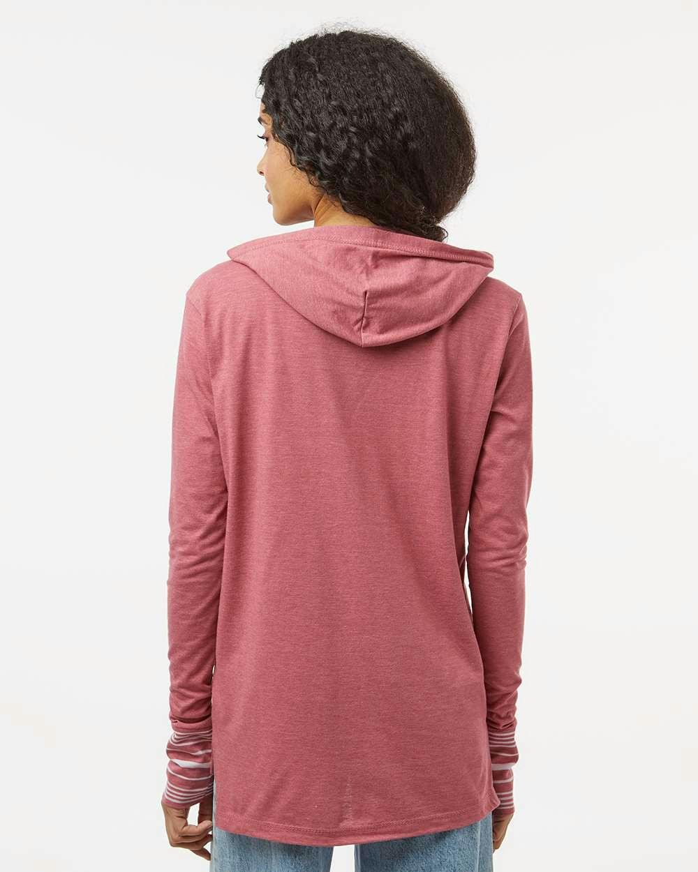 Women's Heathered Jersey Hooded Tunic [W19439]