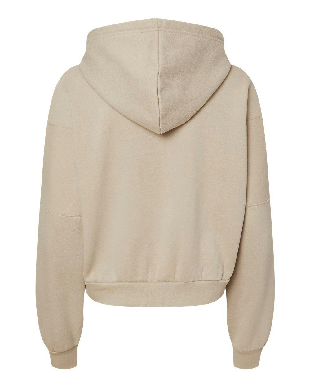 Women's Sueded Fleece Crop Hooded Sweatshirt [W21751]