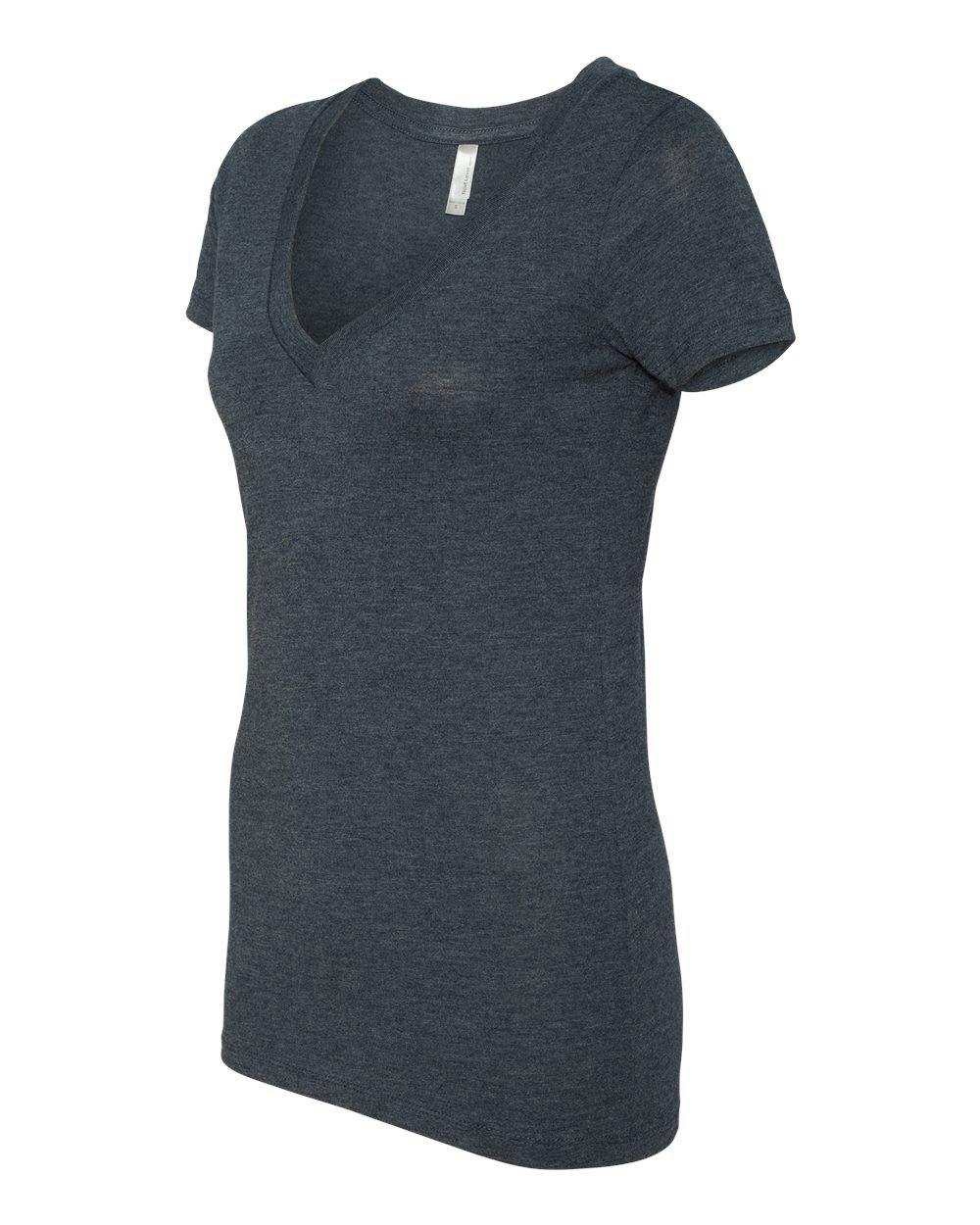 Women’s Triblend Deep V-Neck T-Shirt [6740]