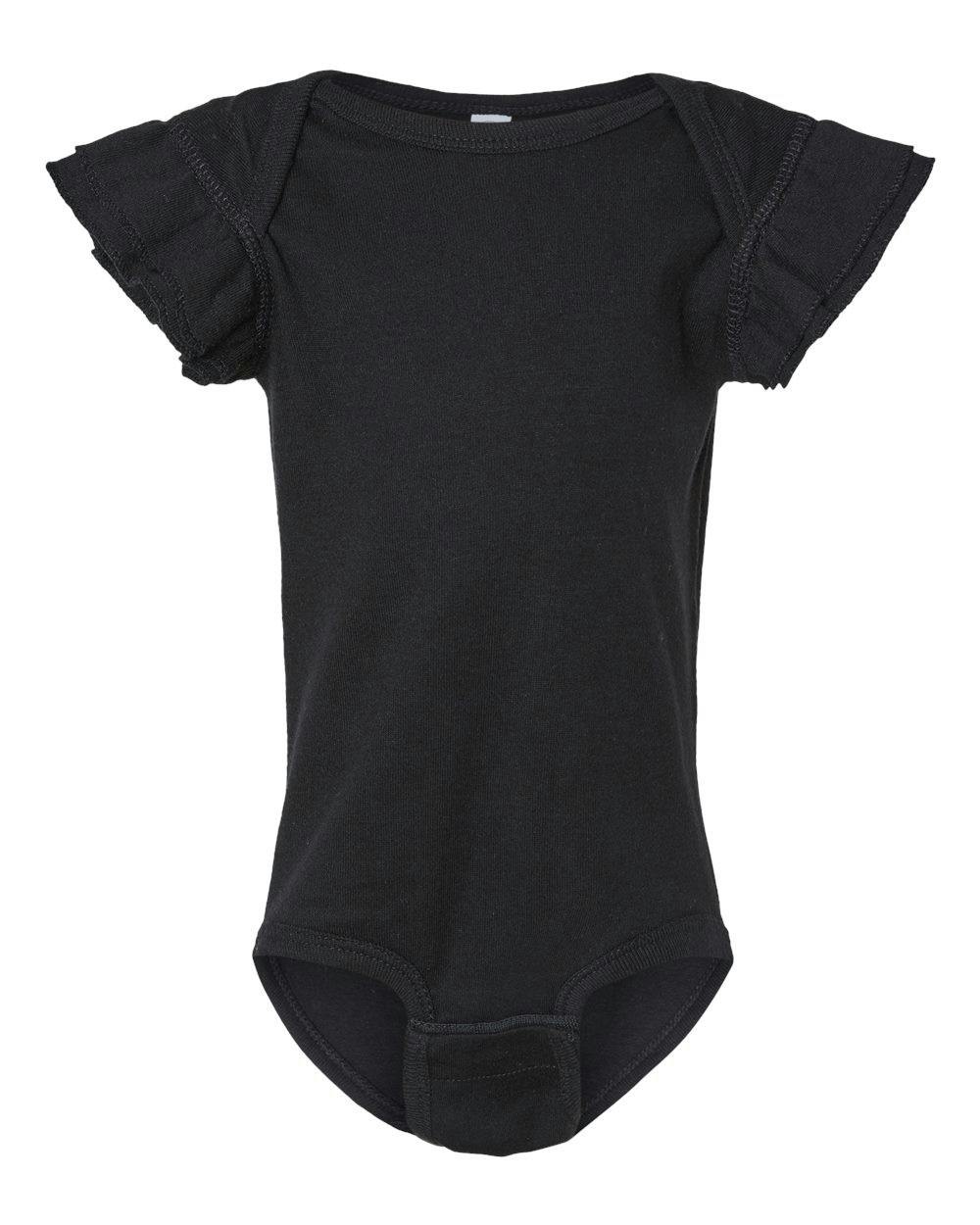 Infant Flutter Sleeve Baby Rib Bodysuit [4439]