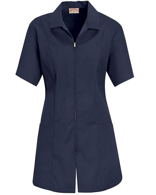 Women's Zip Front Smock [KP43]