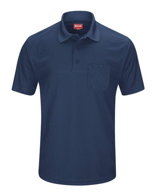 Short Sleeve Performance Knit Pocket Polo [SK98]