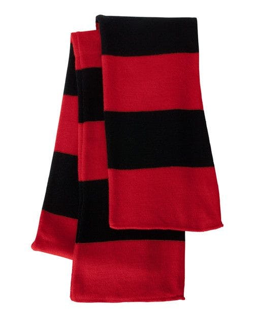 Rugby-Striped Knit Scarf [SP02]