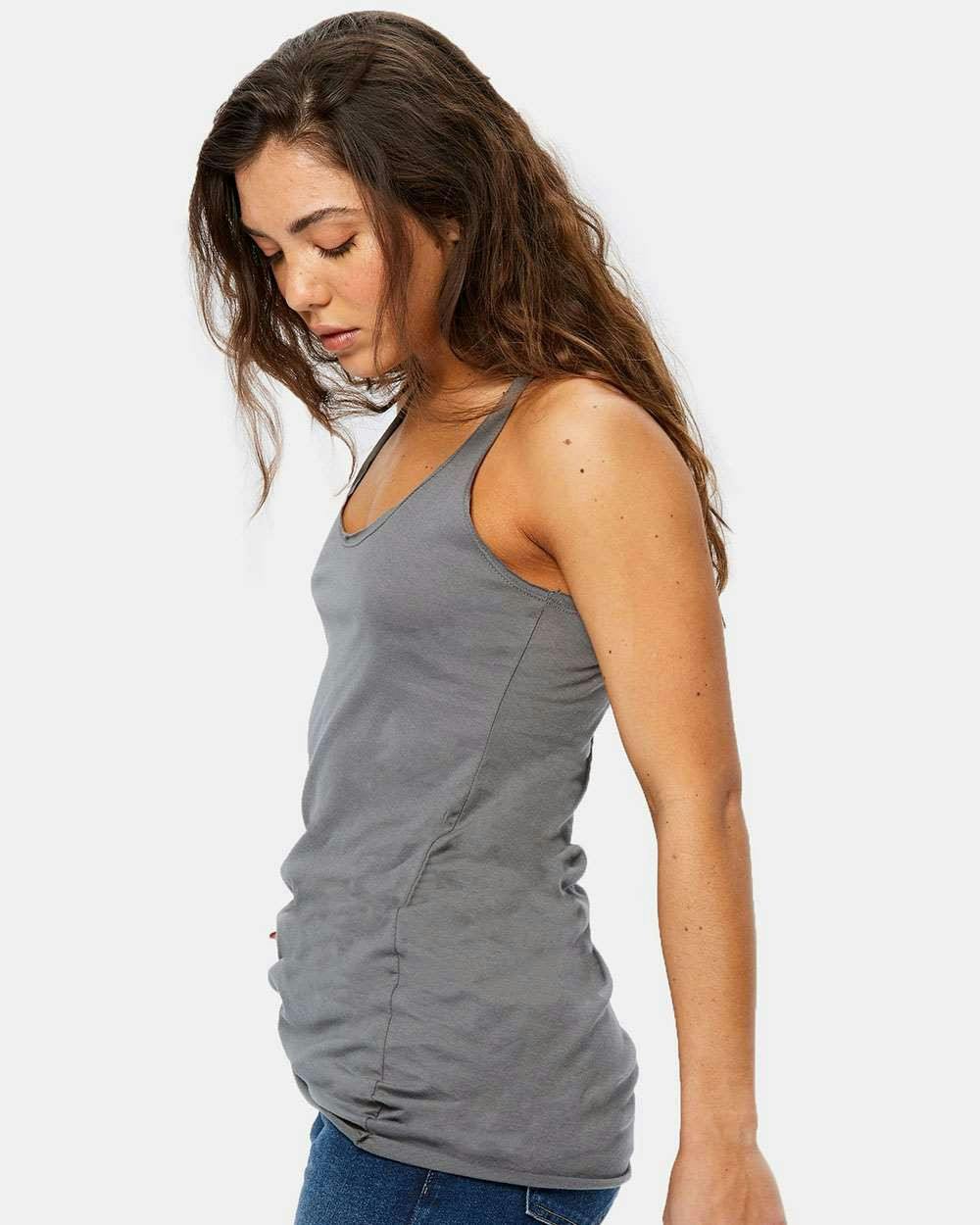 Women's Raw Edge Racer Tank Top [US575]