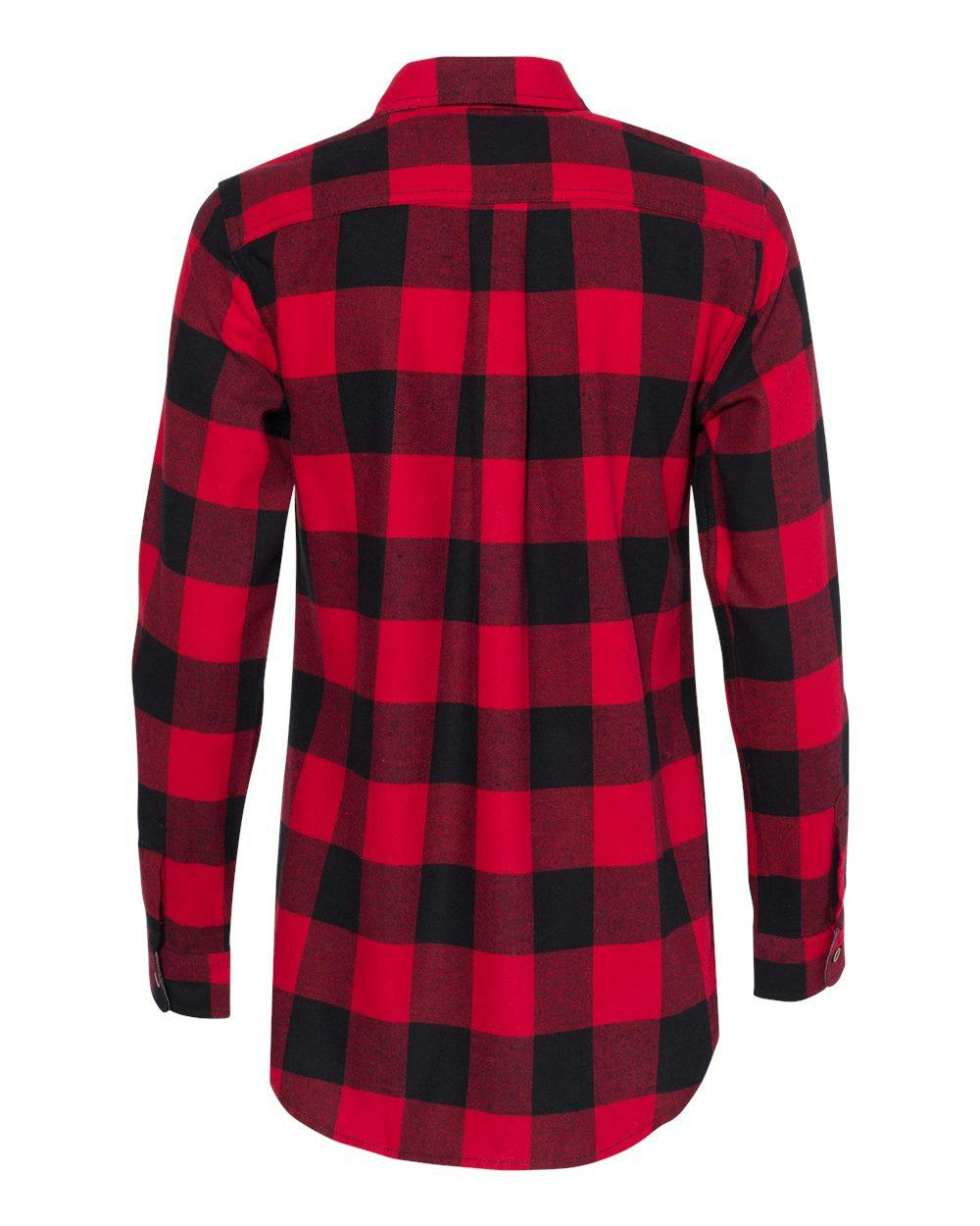 Women's Vintage Brushed Flannel Long Sleeve Shirt [W164761]