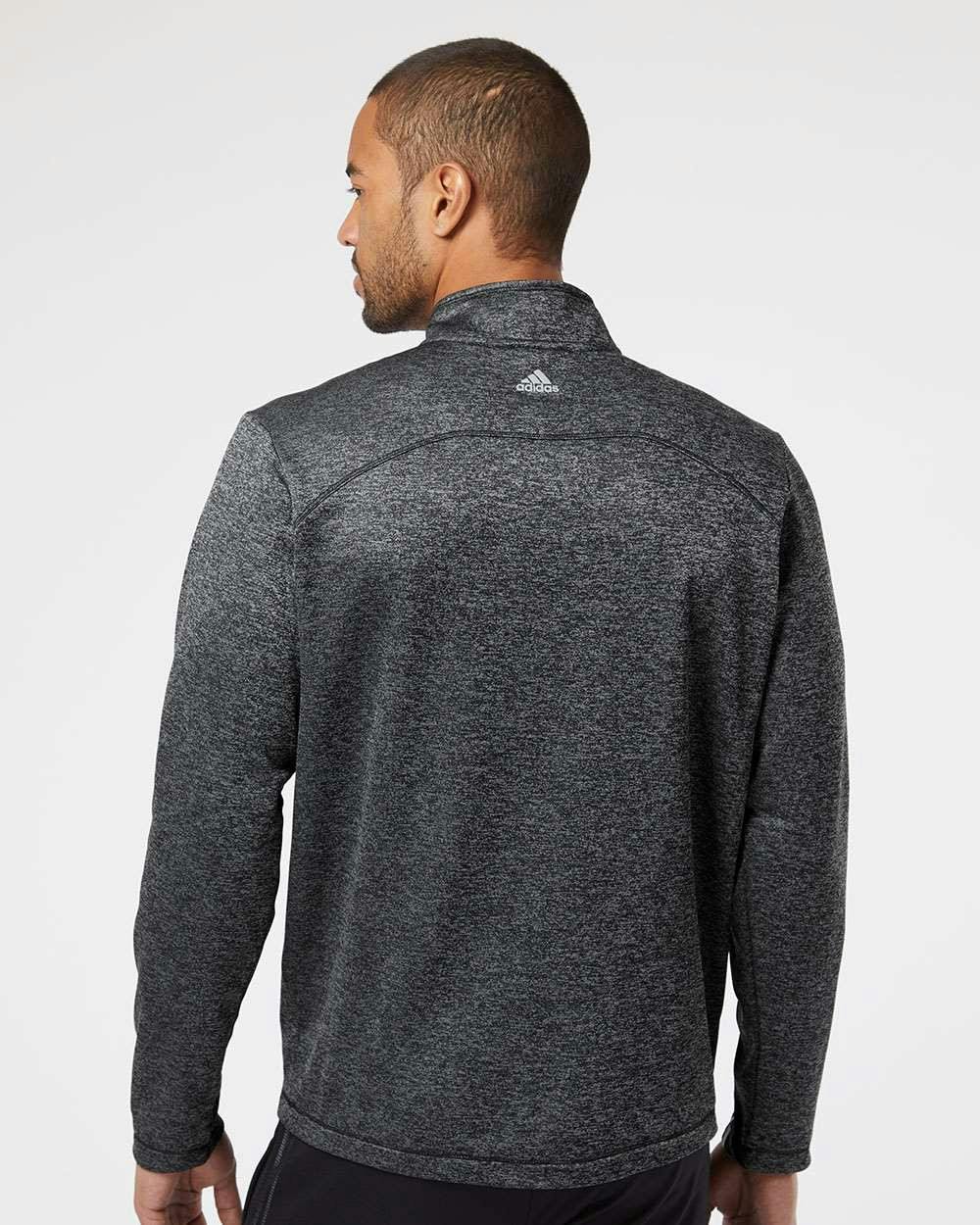 Brushed Terry Heathered Quarter-Zip Pullover [A284]