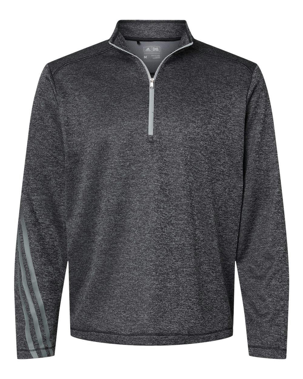 Brushed Terry Heathered Quarter-Zip Pullover [A284]