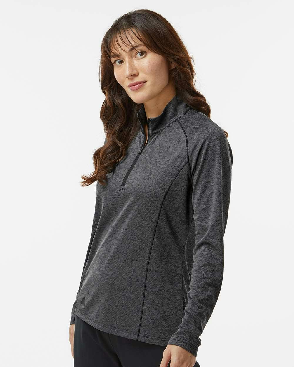 Women's Space Dyed Quarter-Zip Pullover [A594]