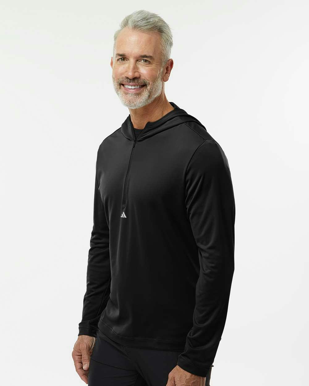 Lightweight Performance Quarter-Zip Hooded Pullover [A596]