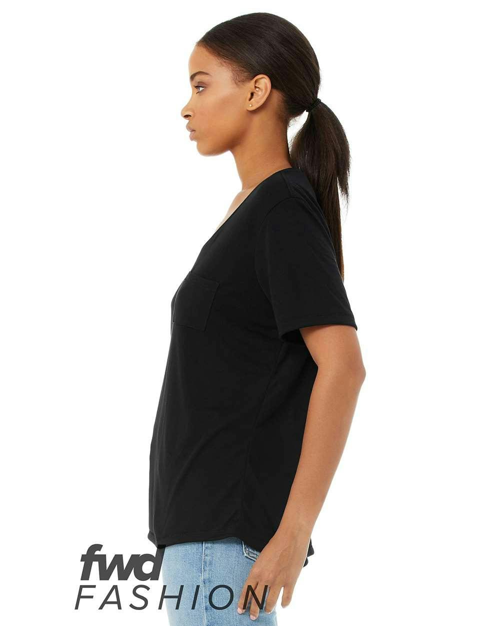 FWD Fashion Women's Flowy Pocket Tee [8818]