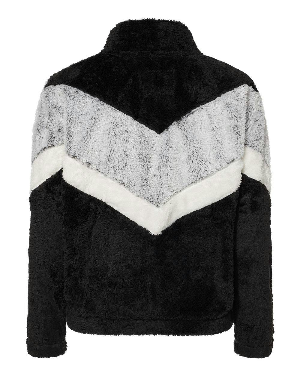 Women's Chevron Fuzzy Fleece Pullover [FZ05]