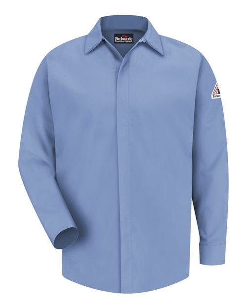 Concealed-Gripper Pocketless Work Shirt - Tall Sizes [SLS2T]