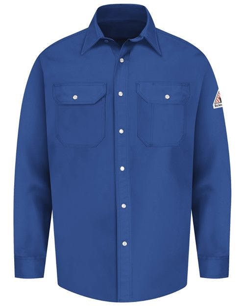 Snap-Front Uniform Shirt - EXCEL FR® - Tall Sizes [SES2T]