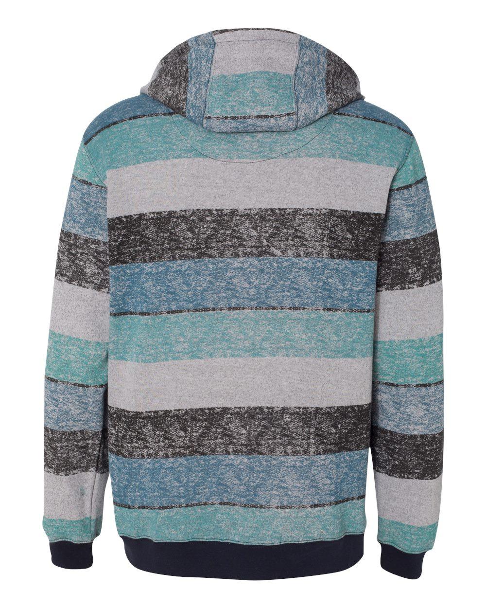 Printed Stripes Fleece Sweatshirt [8603]