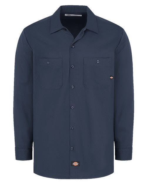 Industrial Cotton Long Sleeve Work Shirt - Tall Sizes [L307T]