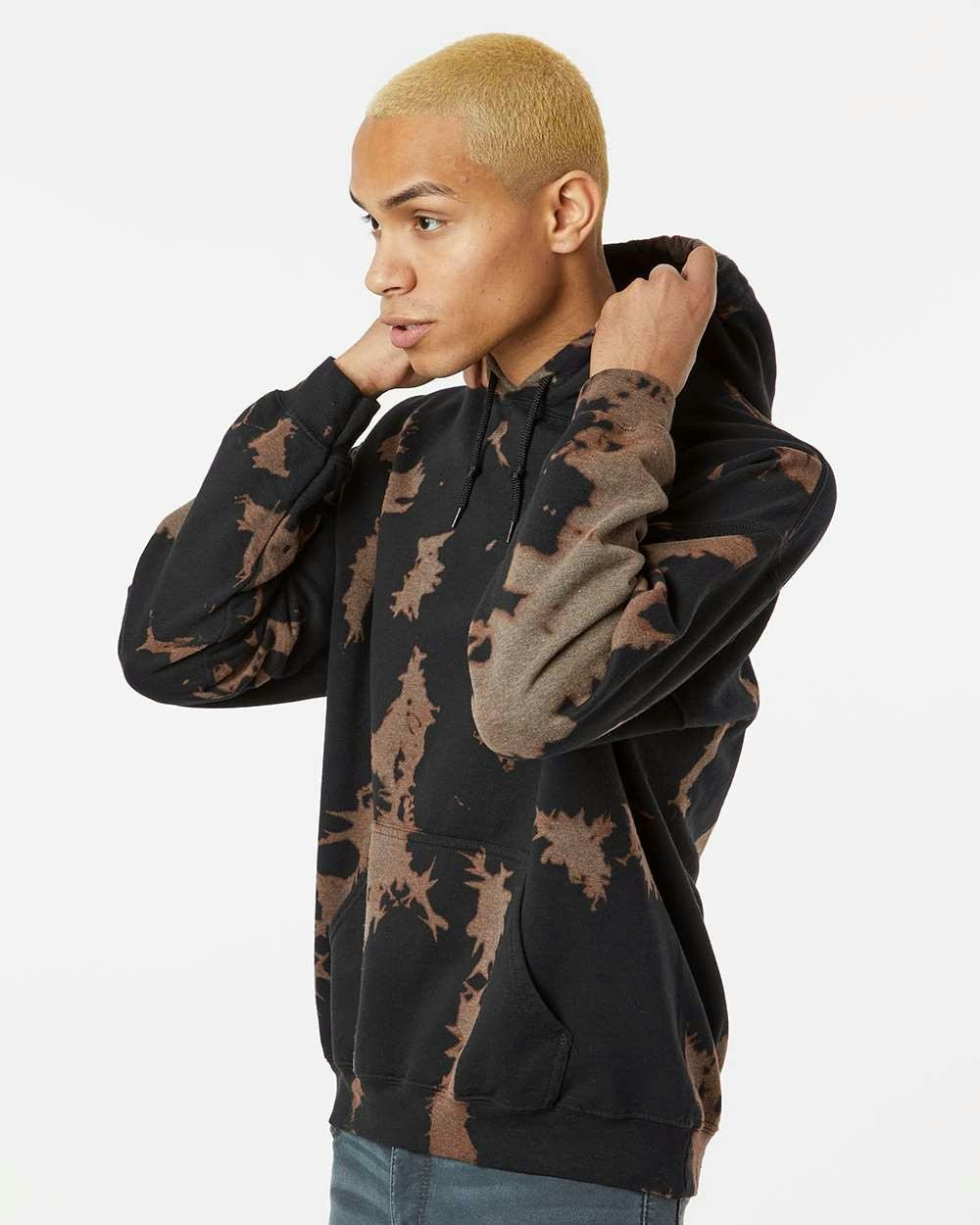 Essential Fleece Bleach Wash Hooded Sweatshirt [680BW]