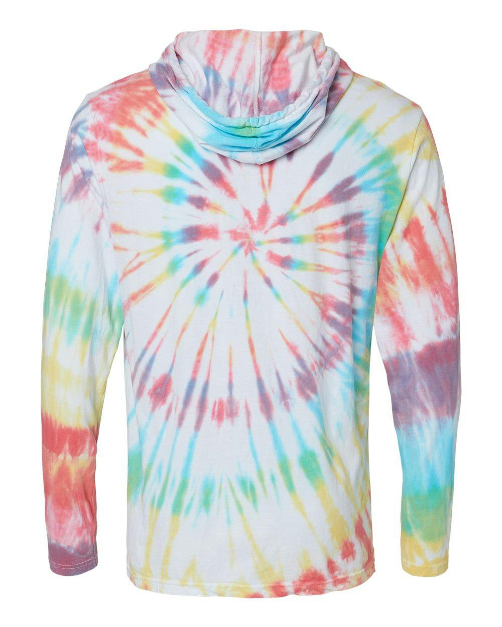 Tie-Dyed Long Sleeve Hooded T-Shirt [430VR]