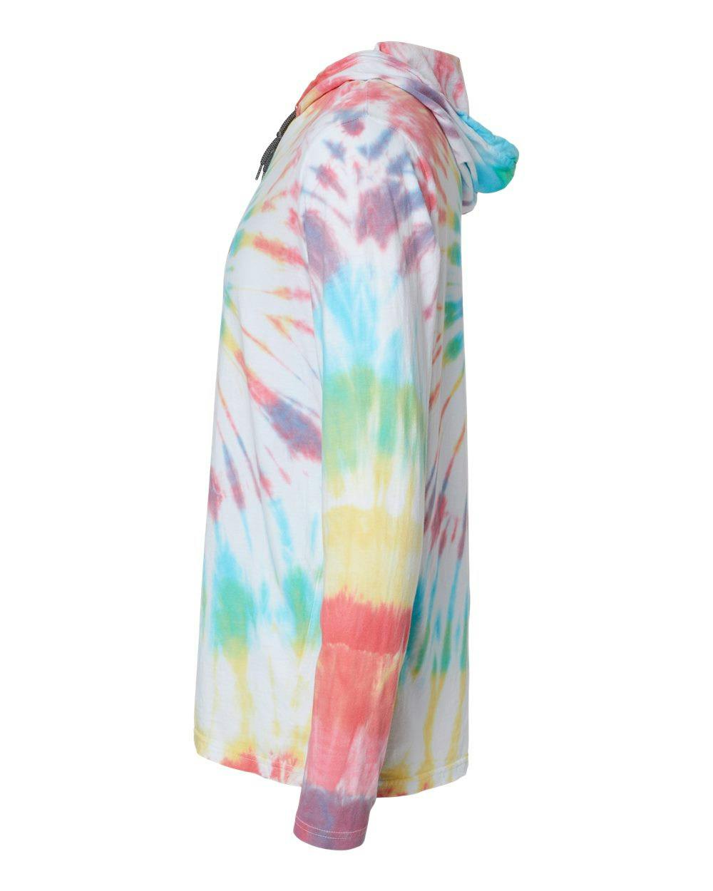 Tie-Dyed Long Sleeve Hooded T-Shirt [430VR]