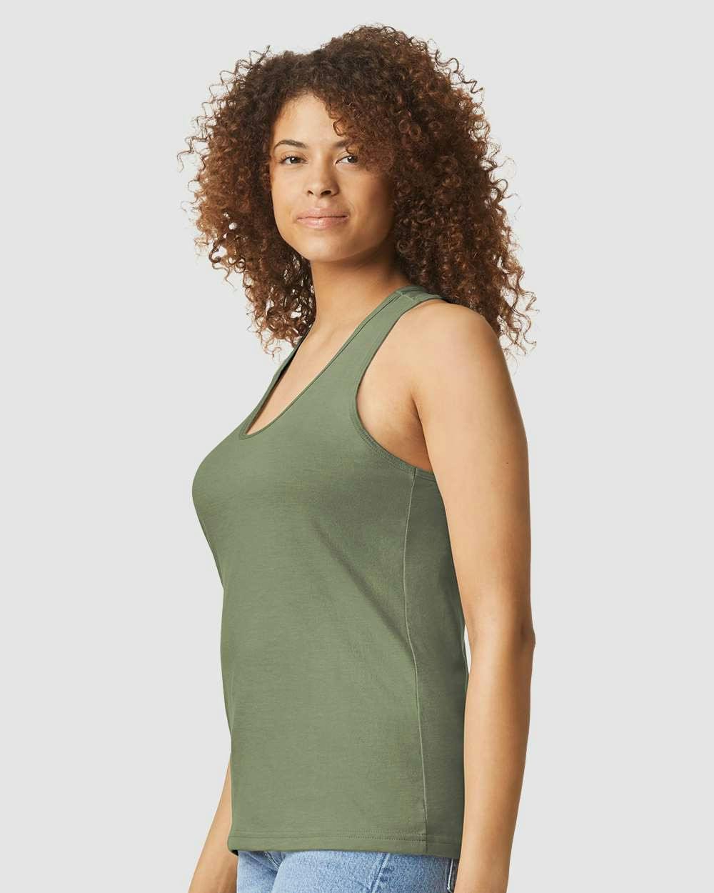 Softstyle® Women’s CVC Racerback Tank Top [67200L]