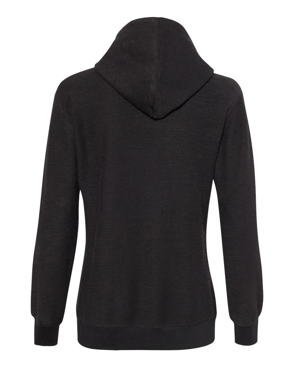 Women’s French Terry Sport Lace Scuba Hooded Pullover [8694]