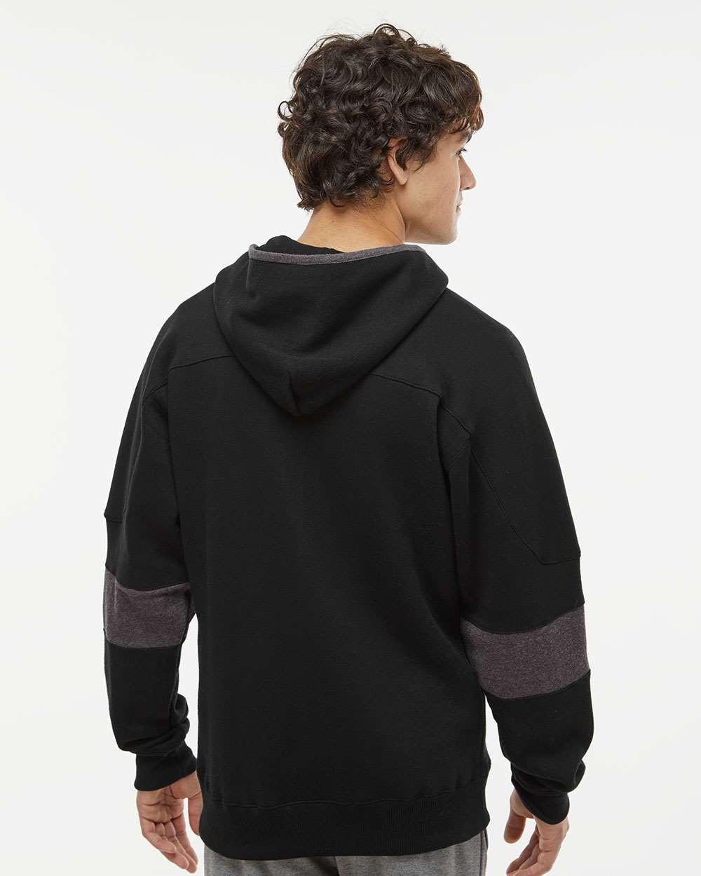 Sport Lace Colorblocked Fleece Hooded Sweatshirt [8832]