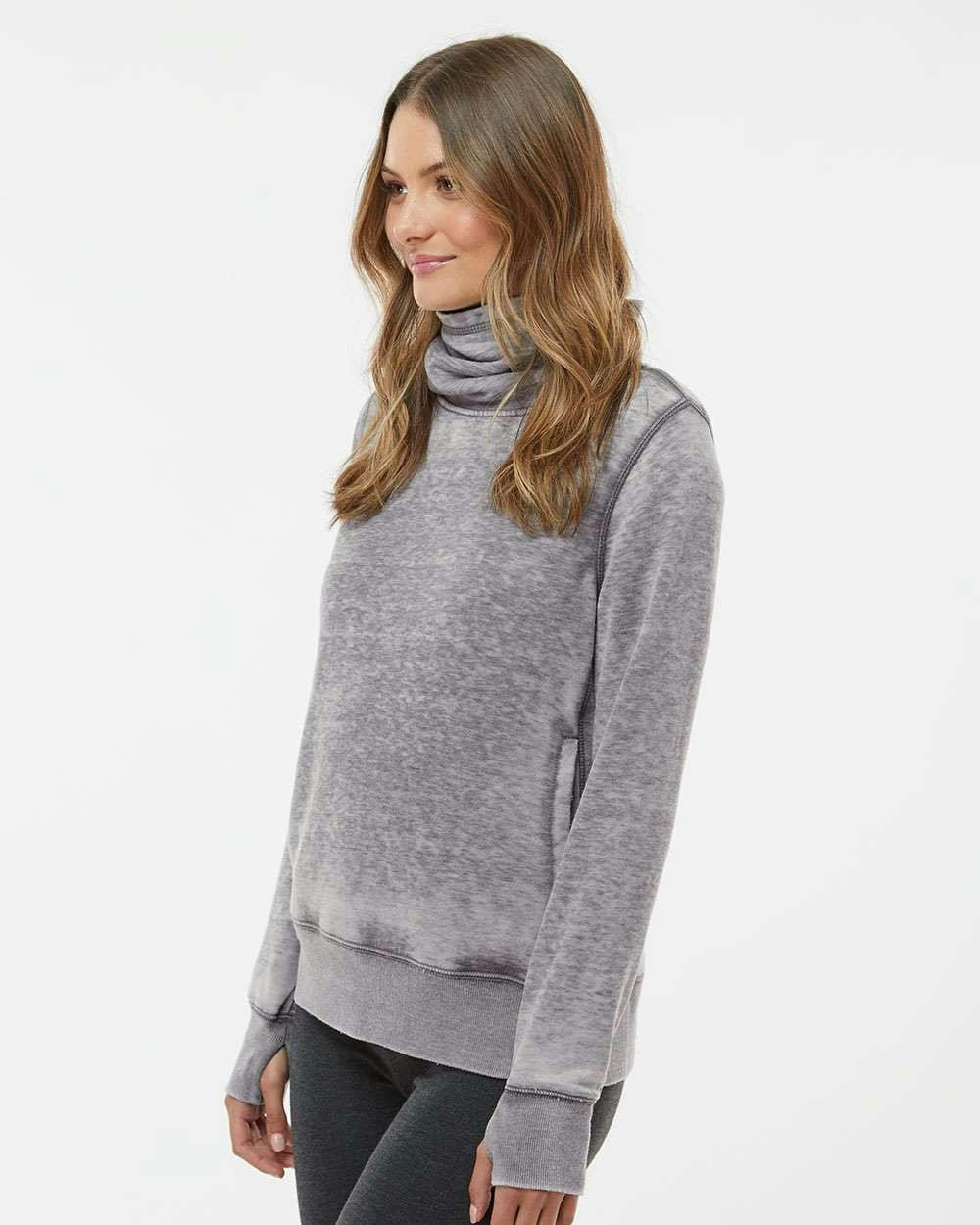 Women’s Zen Fleece Cowl Neck Sweatshirt [8930]