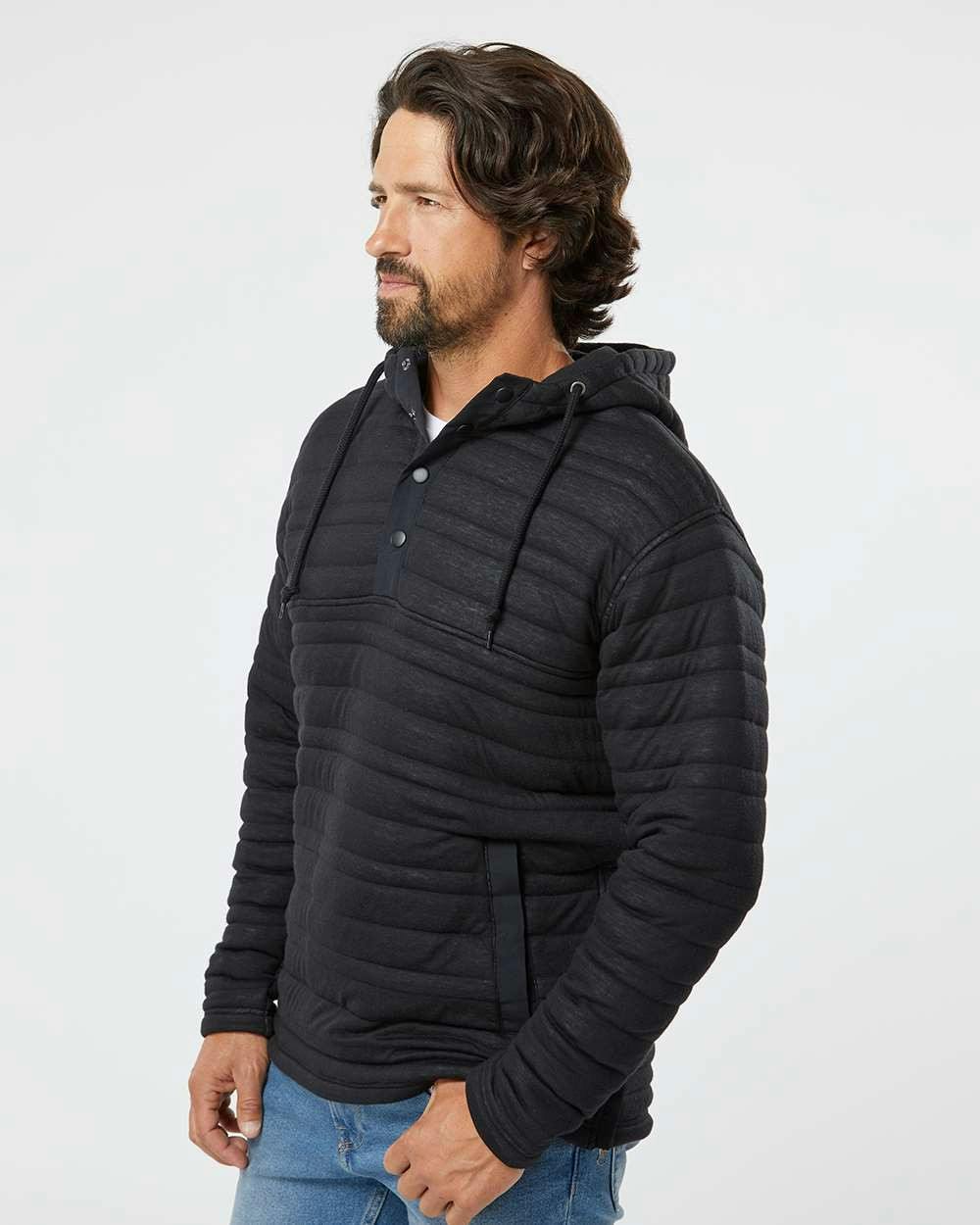 Horizon Quilted Anorak Hooded Pullover [8897]