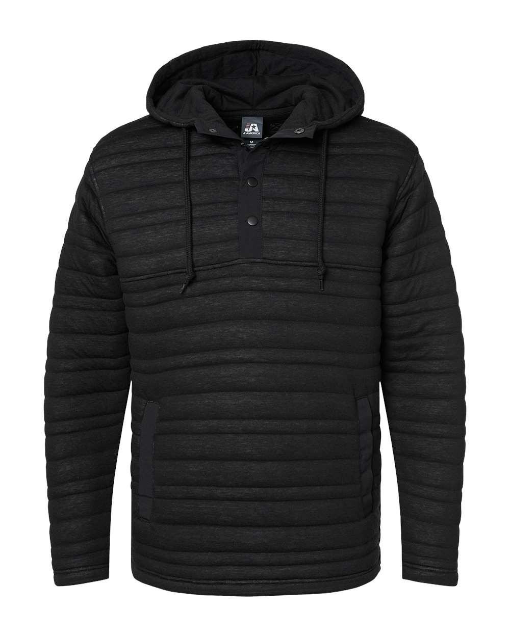 Horizon Quilted Anorak Hooded Pullover [8897]