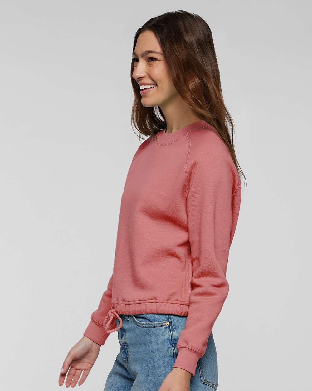 Women's Relaxed 3-End Boxy Fleece Crewneck Sweatshirt [3528]