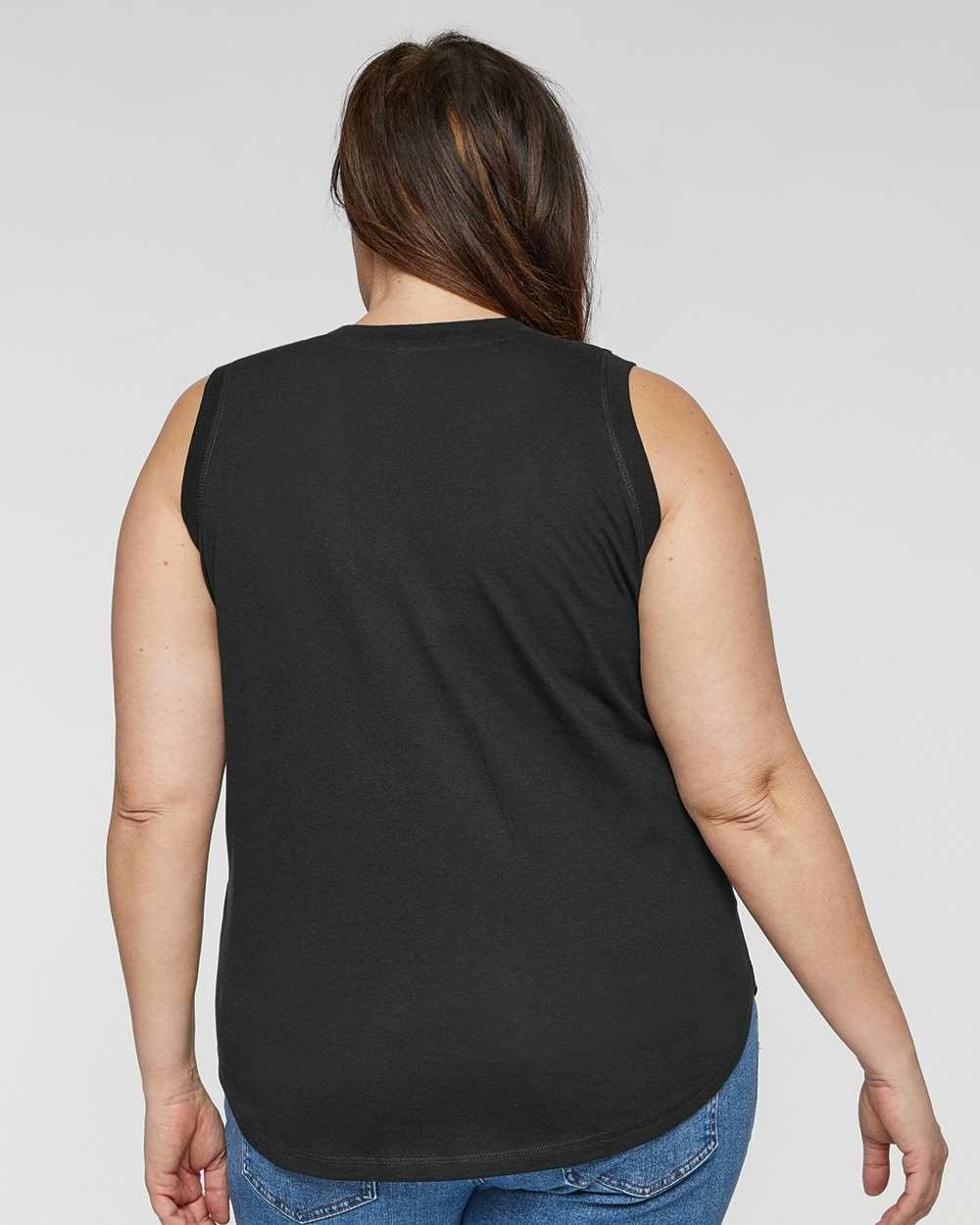 Women's Curvy Relaxed Fine Jersey Tank [3892]