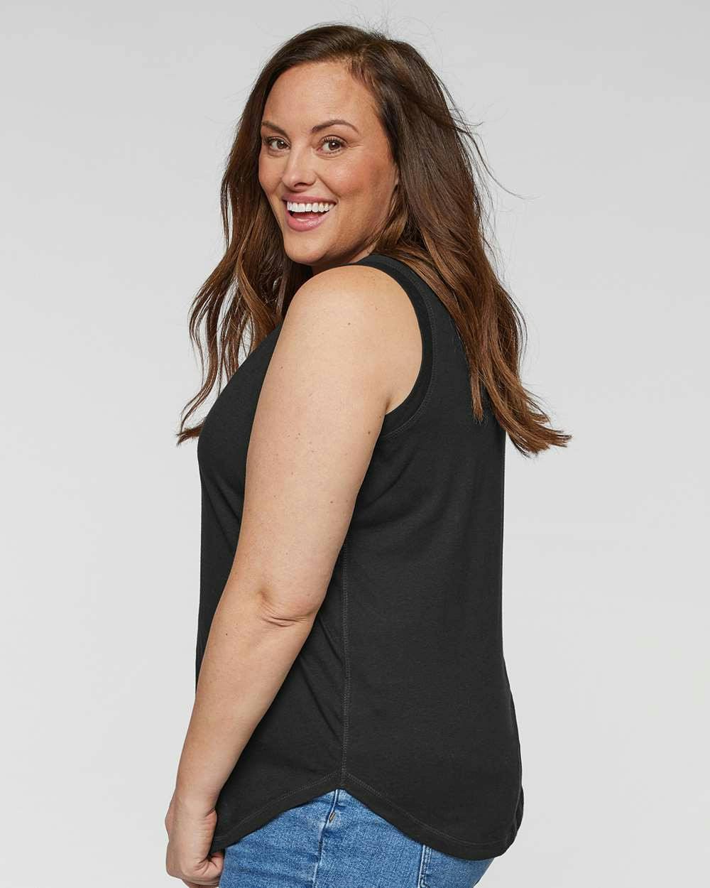 Women's Curvy Relaxed Fine Jersey Tank [3892]