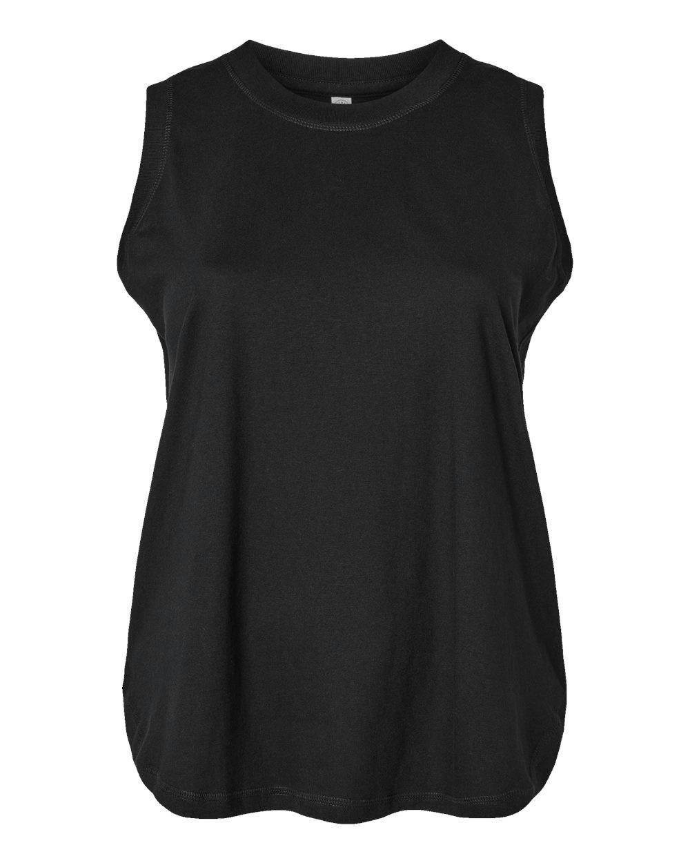 Women's Curvy Relaxed Fine Jersey Tank [3892]