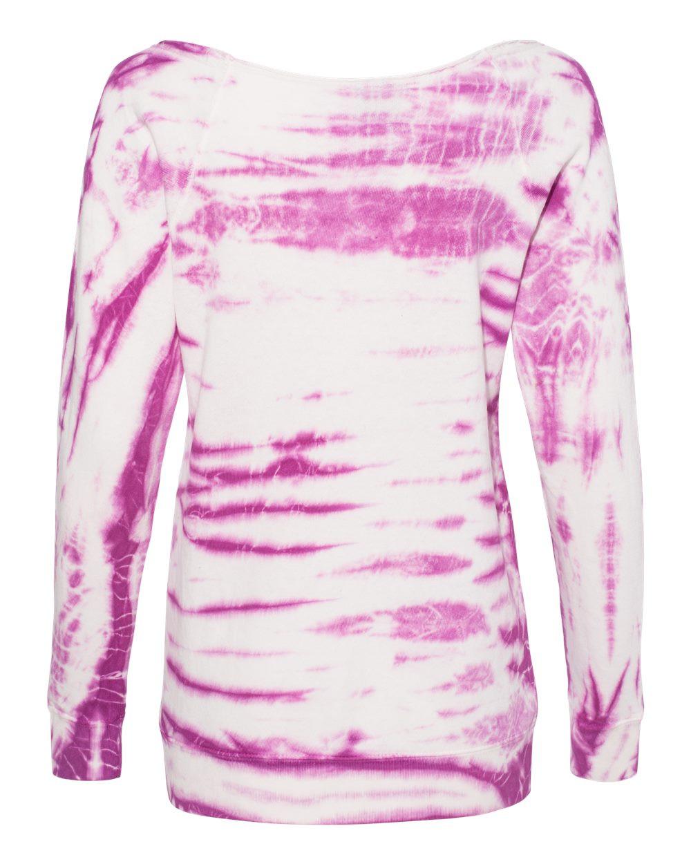 Women's French Terry Off-the-Shoulder Tie-Dyed Sweatshirt [W20173]