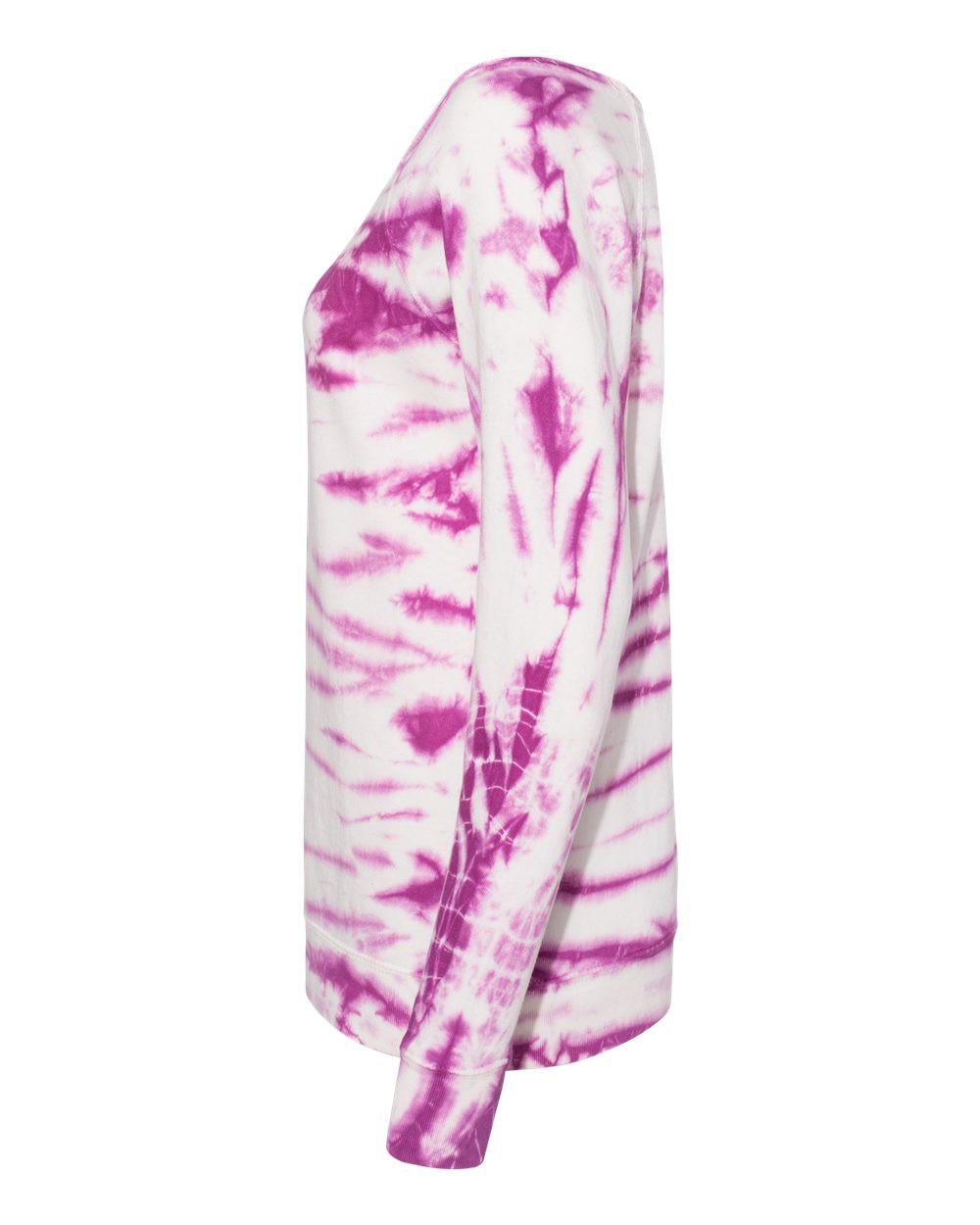 Women's French Terry Off-the-Shoulder Tie-Dyed Sweatshirt [W20173]