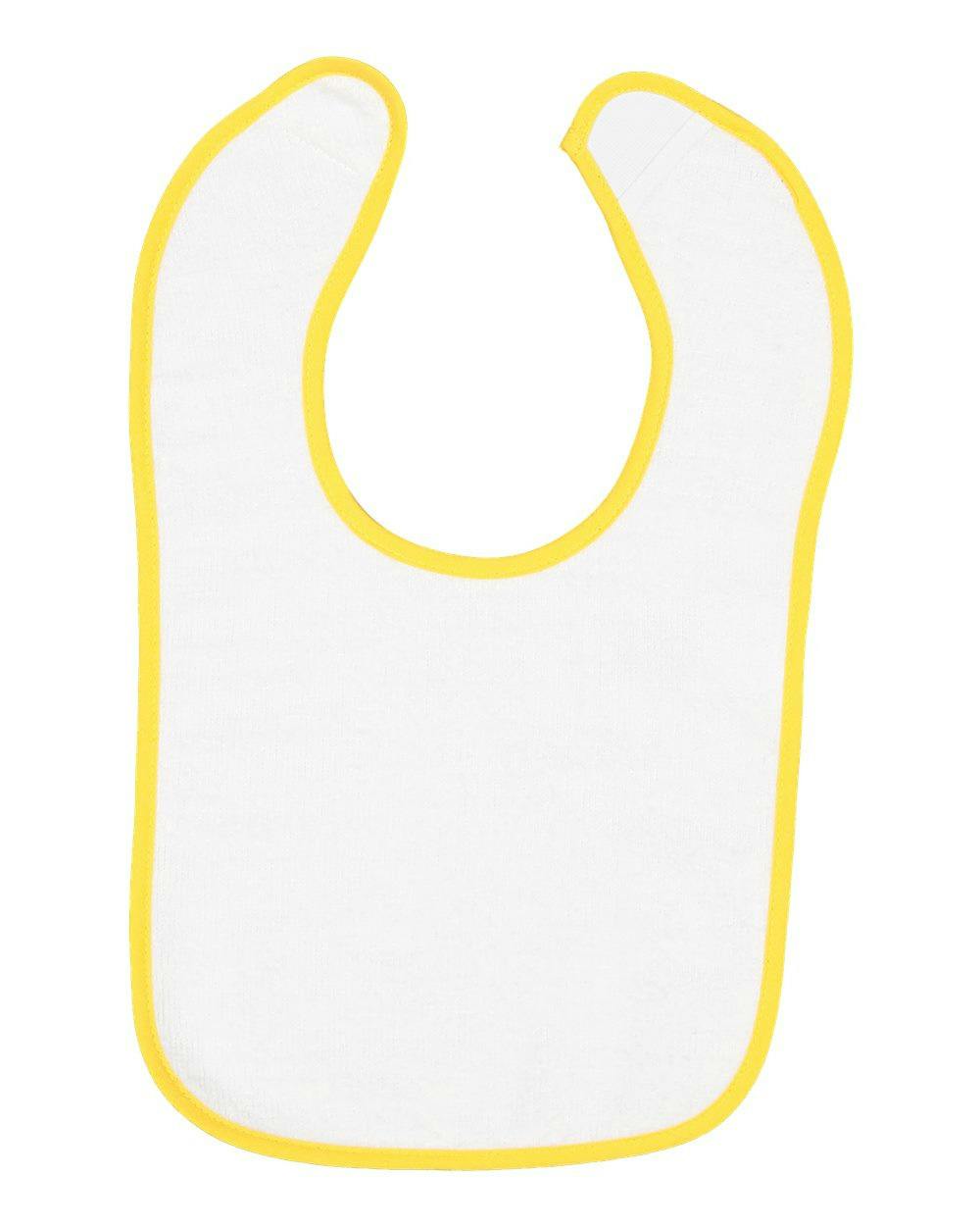 Infant Contrast Trim Terry Bib [1003]