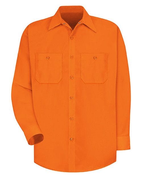 Enhanced Visibility Long Sleeve Work Shirt - Tall Sizes [SS14T]