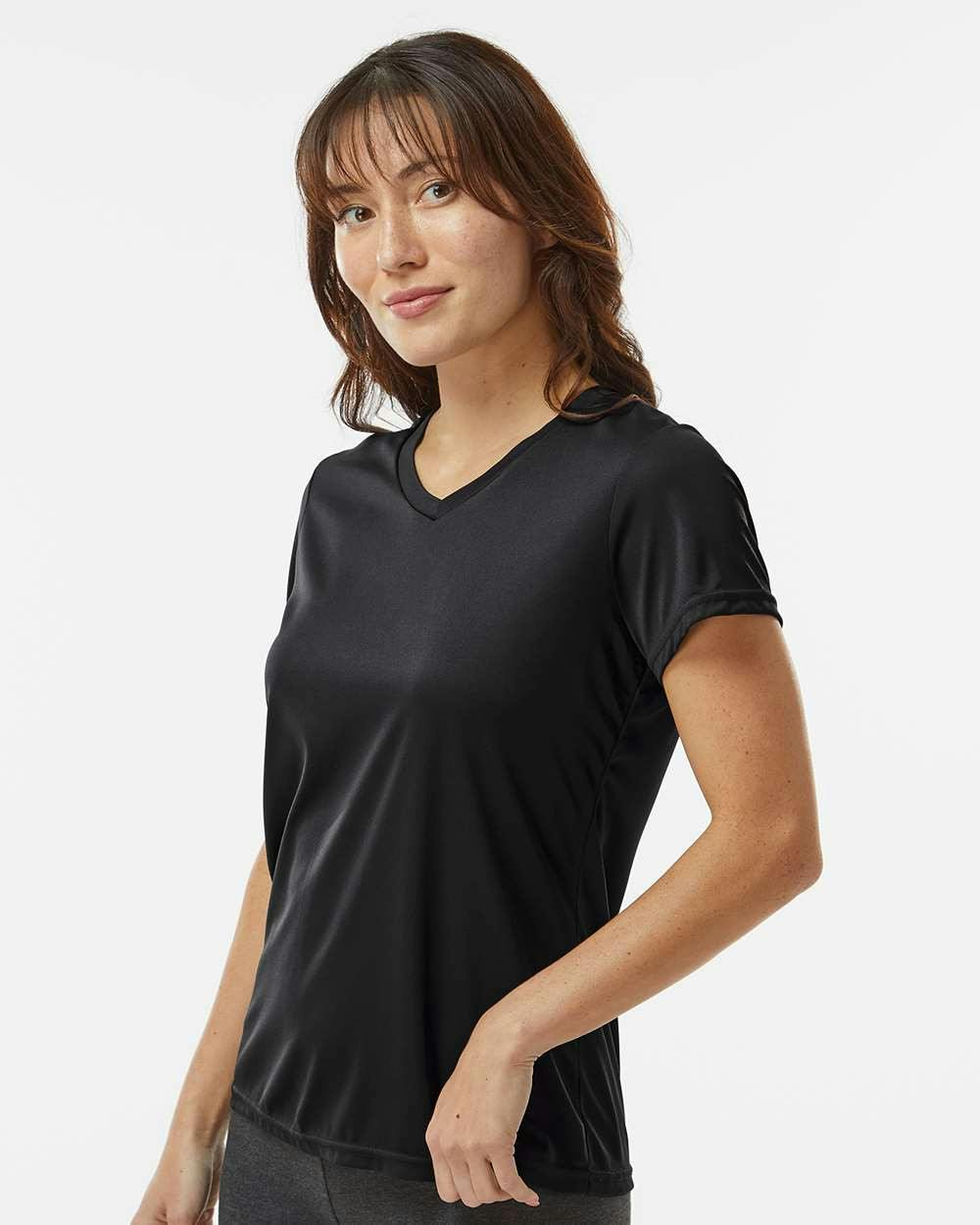 Women's Nexgen Wicking V-Neck T-Shirt [1790]